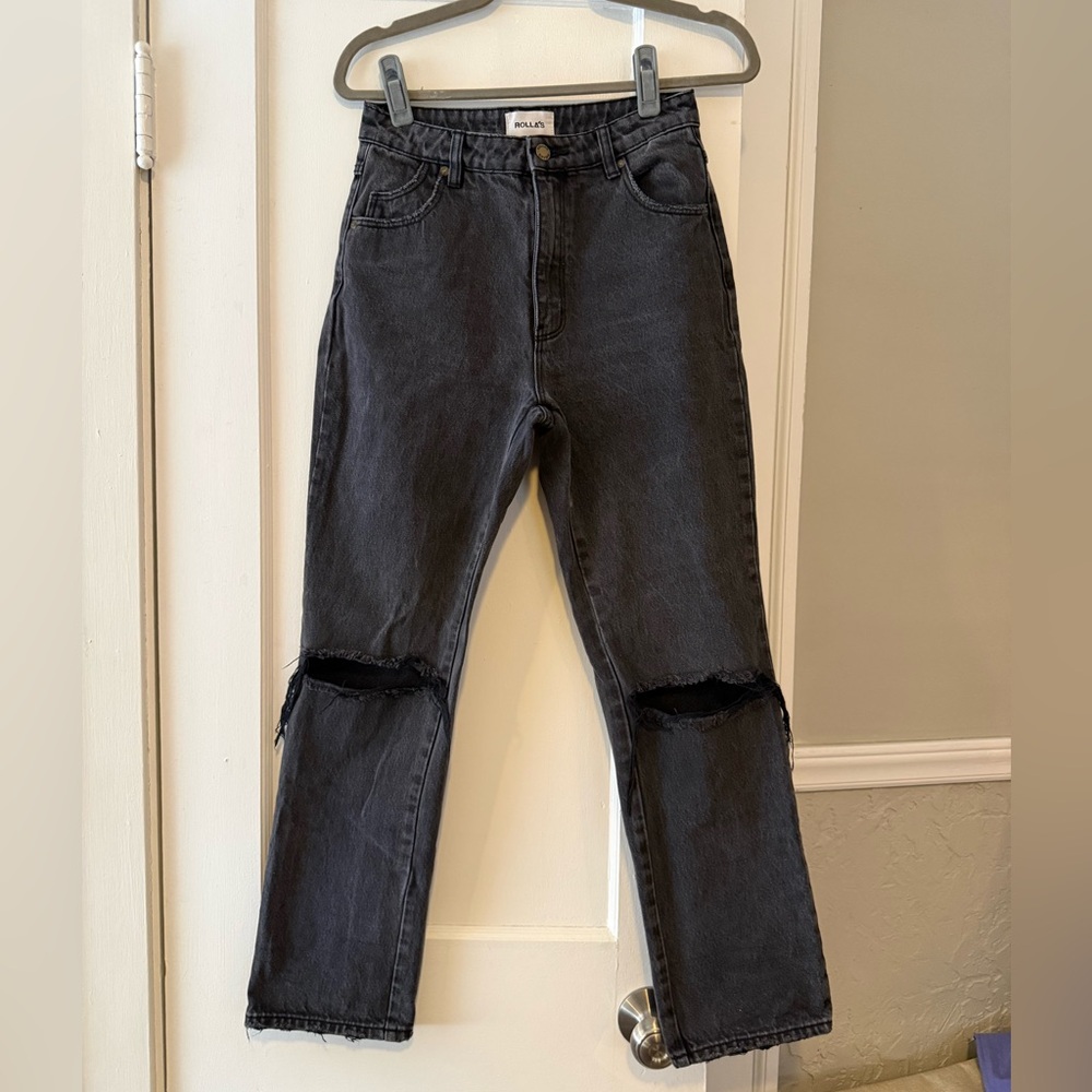 ROLLA'S High Rise Straight Jeans